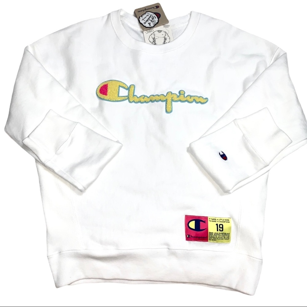 Champion chenille logo sweatshirt